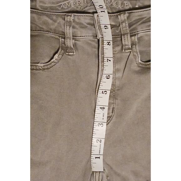 American Eagle Outfitters Womens Super Hi-Rise Jegging Super Stretch Sz 2 Green - Picture 4 of 10